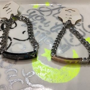 New his and her bracelet set